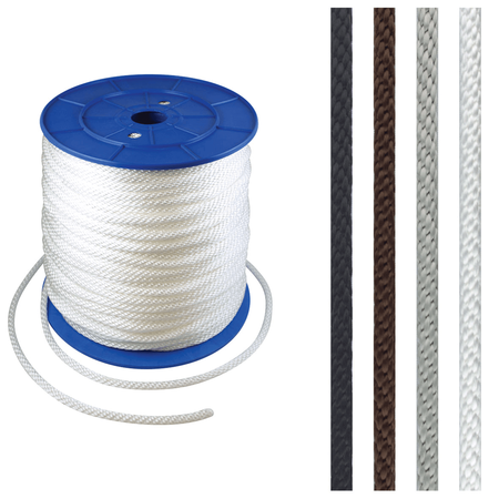 GLOBAL FLAGS UNLIMITED Solid Braided Halyard 0.3125" White 205331